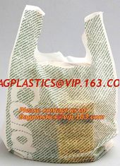 China HDPE 100% virgin material transparent, t-shirt bags on roll, plastic t-shirt bags vest bag supplier