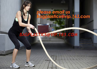 China 12 Power Packed Battle Rope Exercises, Crossfit Battle power ropes for training, GYM rope rings for fitness training supplier