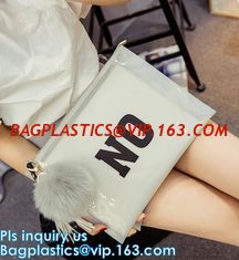 China 4mil frosted plastic zip bag with slider, Frosted PVC Waterproof Zip lock Bags For Clothing/ Slider Zip Lock Bags Reusab supplier