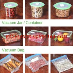 China VACUUM JAR, VACUUM CONTAINER, channel vacuum pouch food storage bag, Safety food grade vacuum storage bag, home used vac supplier