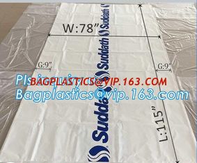 China pe bag pallet cover plastic bag sqaure bottom bag, 54 x 44 x 96&quot; 1 Mil ldpe Clear Pallet Covers, top covers clear plasti supplier
