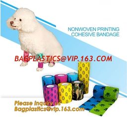 China Cohesive Flexible Bandage Cotton Cohesive Bandage sports tape Mixed Color Self Adhesive elastic bandage bagplastics pac supplier