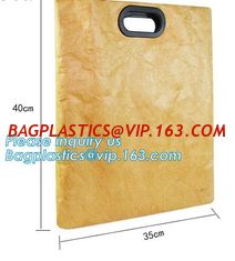 China Waterproof reusable brown paper collapsible shopping bags custom logo printed Tyvek bags,Eco friendly waterproof tyvek p supplier