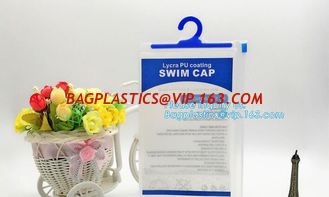 China Printed PE Hanger Hook Zipper Bag For Women's Underwear,hanger hook plastic bag with low price,waterproof pvc swimwear b supplier