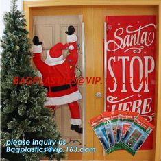 China China supplier Party Accessory Happy Christmas House Decoration Door Cover door poster,door covers for christmas decorat supplier