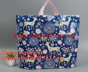 China Soft Loop Handle Bag For Supermarket Shopping plastic bag manufacturer eco green bio,soft loop handle PE shopping bag supplier