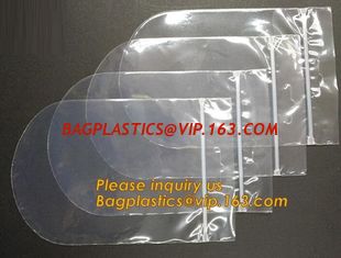 China Round bottom polypropylene zip lock bag, CD bag, round reclosable bag, round reusable zip lock bag, round grip seal pack supplier
