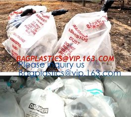 China Disposal Asbestos Waste Bags ,Plastic Bags for Asbestos fibers,asbestos waste packaging plastic garbage bag BAGEASE PAC supplier
