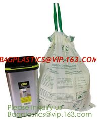 China Drawstring Drawtape liner sacks, sachets, closure,shopping biodegradable compostable clear plastic grocery shopping bag, supplier