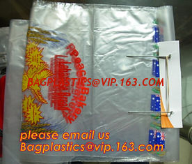 China Custom Printed Clear Plastic Wicket Bread Packaging Bags/Food Plastic Bread wicket Bags/PE bakery bread wicket plastic b supplier