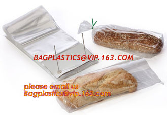 China Bakery use FDA approved food grade custom logo clear 30microns wicketted pe bags for bread,micro-perforated plastic bag supplier