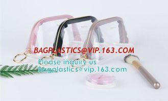China cylinder zip PVC tube bag with hang hook for storage underwear portable PVC makeup bags, Plastic Tube Cylindrical PVC pa supplier