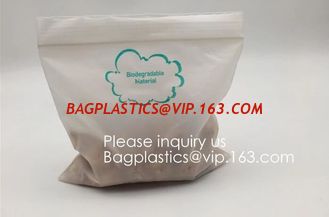 China Eco PLA 100% Biodegradable Corn Starch Compostable Plastic Zipper Bag,Resealable PLA Biodegradable Poly D22/EPI PAC Bag supplier