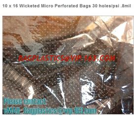 China BOPP perforation bags, Wicketed Micro Perforated bags, Bakery bags, Bopp bags, Bread bags Micro Perforated Toast Bread P supplier