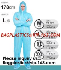 China Boot, Hood, Elastic Cuffs, Ankles, Waist. Heavy-Duty Protective Coveralls. Unisex Disposable Workwear for cleaning servi supplier