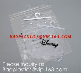 China Transparent PVC hanger hook plastic bags for clothes packing,Better Protect and store CD's, books, magazines, papers and supplier