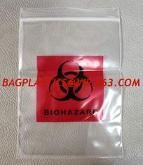 China Biohazard Specimen Bags,Zip Specimen Transport Bag, Tear Off Pouch Bags, Attached Document Pouch. Printed Transport Bags supplier