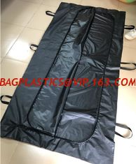 China Body bags, CE Death Body Bag For Virus Infected Patient Black Body Mortuary Bags For Dead Bodies Corpse Storage Bag supplier