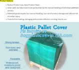 customized PE pallet cover bag, Waterproof pallet covers/ Poly Bags, Plastic Pallet Covers Gusseted Pallet Covers Pallet