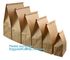 Eco-friendly high quality recycled custom logo printed brown dessert food craft bread paper lunch bags wholesale, bageas supplier