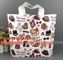 custom design biodegradable soft loop handle plastic bag,Fashion colored soft loop bag die cut bag for clothes, shopping supplier