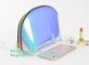 Custom Laser holographic hologram sewing pvc bag pvc cosmetic makeup bag,Women's Metallic Silver Iridescent Holographic supplier