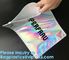 Metallized mailer pac Hologram Shiny Foil Glamour Holographic Mailers Metallic Mailer Apparel garment clothes Packaging supplier