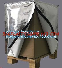 China Reflective Bubble Foil Blanket for pallet cover, Thermal insulated pallet cover aluminum foil insulation bag container f supplier