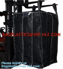 China OEM 1 ton 2 ton PP woven big bags shipping jumbo bulk bag,High Quality 2 loops pp woven big bag,100% New Virgin Polyprop supplier