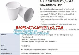 China SUGARCANE CUPS PLATE BOWL CONTAINERS, ECO FRIENDLY BIOGERADABLE CULTERY, PLA TRAY, STARCH BASED PRODUCTS BAGEASE PACKAGE supplier