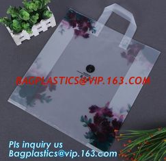 China soft loop handle colour plastic hdpe shopping bag,loop handle plastic bag handle plastic shopping with soft handle bag supplier