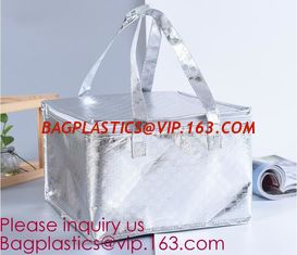 China Promotional Custom Printed Disposable Non Woven Tote Lunch Thermal Insulated Food Deliver Cooler Bag, BAGEASE, BAGPLASTI supplier